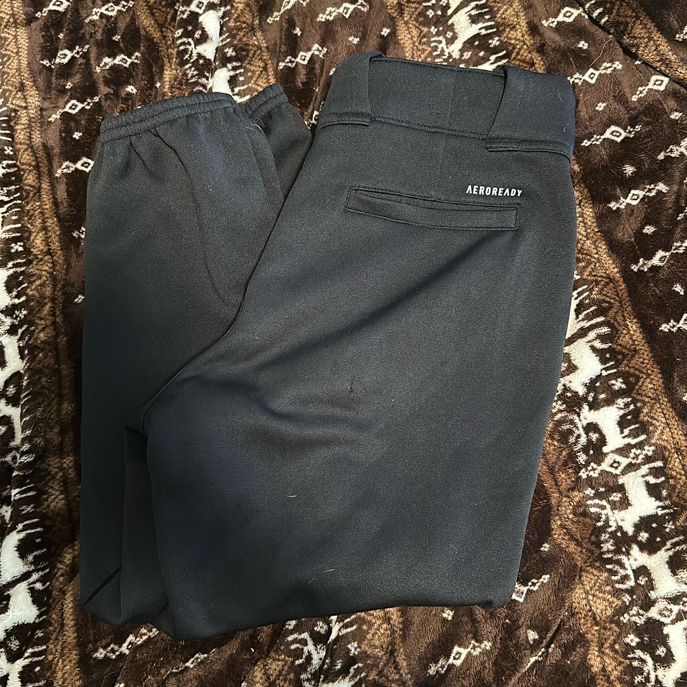 ADIDAS WOMEN'S BLACK SOFTBALL PANTS